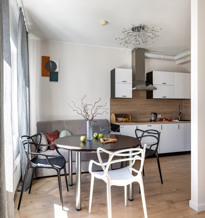 Квартира у клиники МЧС Piter Apartments (парковка, кондиционер)