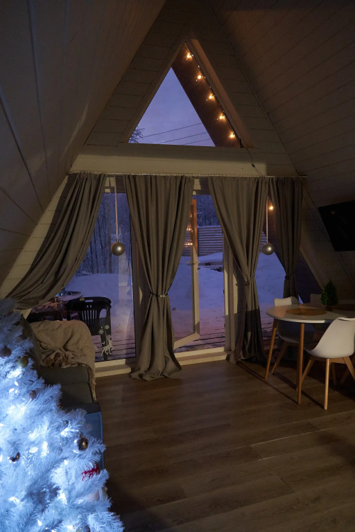 Частный дом A-Frame в лесу в 6 км от Мурманска