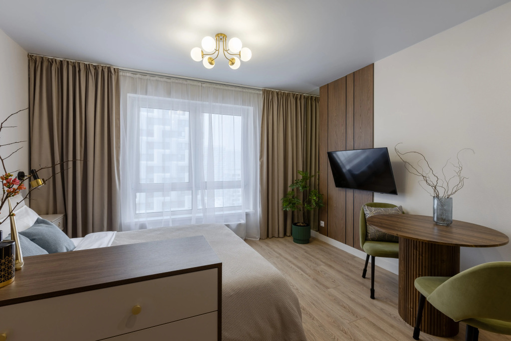 Studiya s Dizaynerskim Remontom Flat