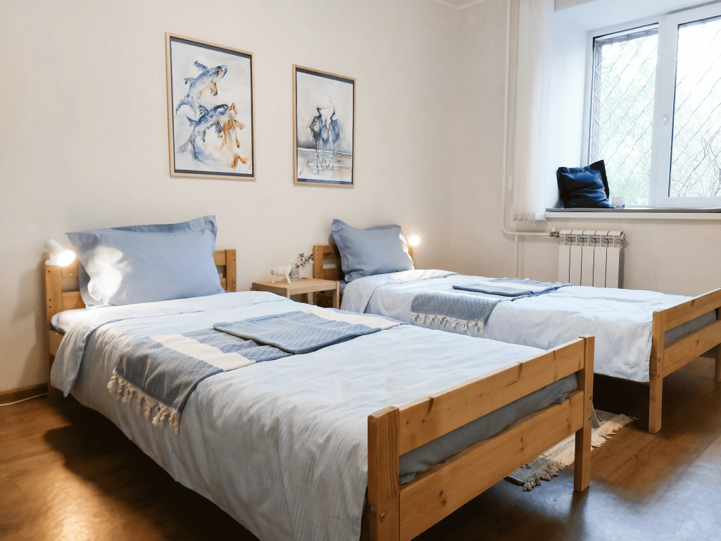 Квартира 2-к. 52 м² 4 Кровати