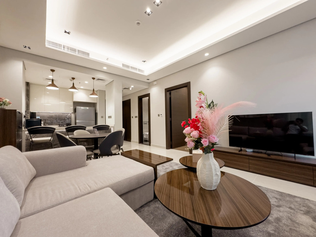 Апартаменты Vserve 1 BR Luxury Escape in Business Bay