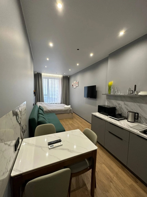 Квартира студия с видом на море, 25 м², 2 кровати