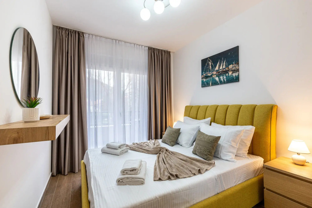Warm-colored stylish apartment