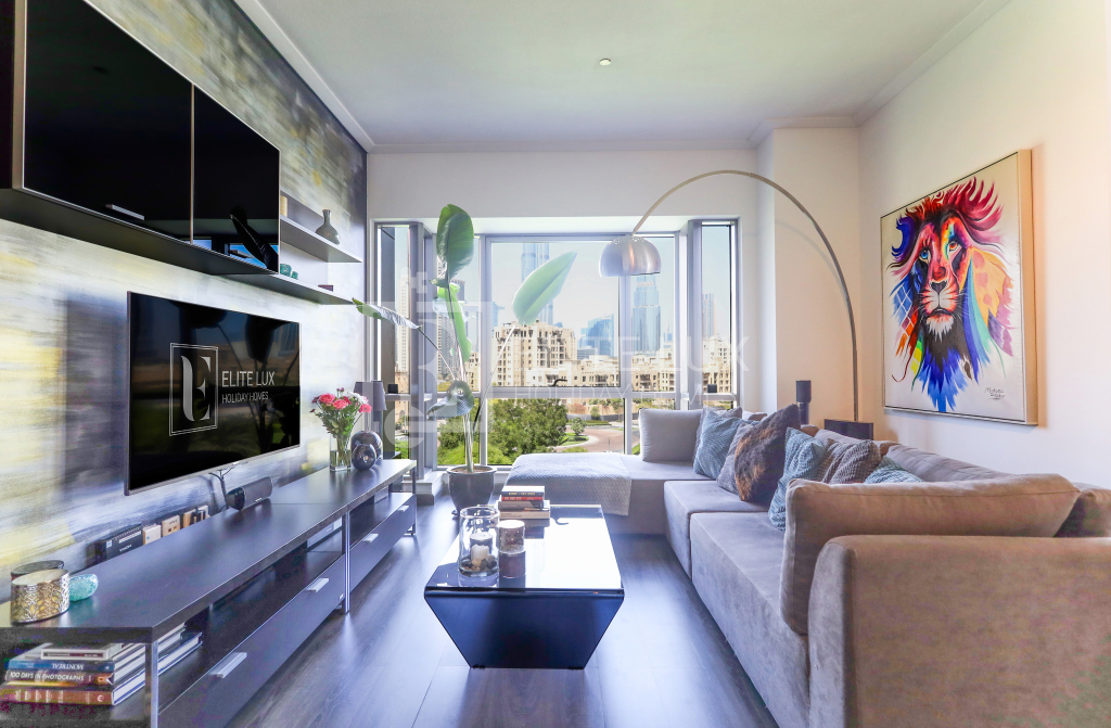 Апартаменты Elite LUX Holiday Homes - Luxe 2BR Stunning Burj Khalifa View Downtown Dubai