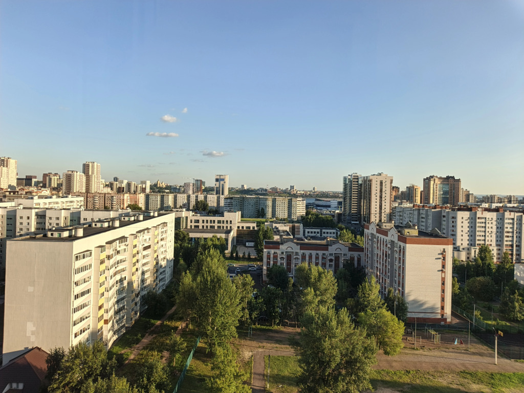 Квартира Видовая 2-к на 15 этаже, Панорама и салюты над Казанкой