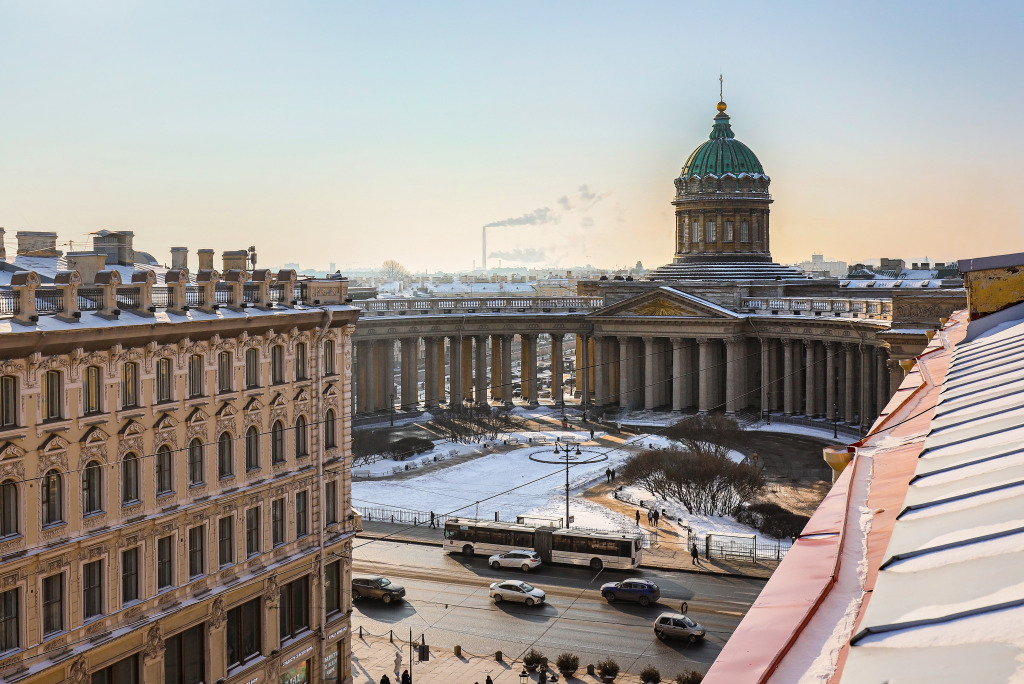 Апартаменты Minin Apartments c Террасой и видом на Казанский собор 180 кв.м.