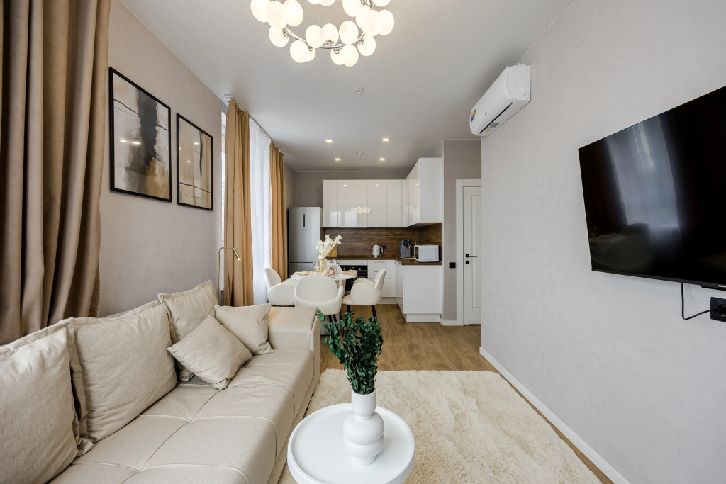 Квартира Стильная 2-к. квартира, 64 м², 3 кровати