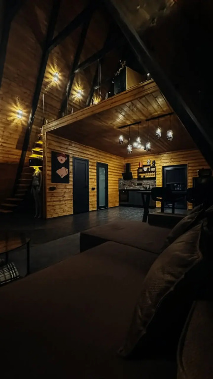 Частный дом A-frame Ванхейм с сибирским чаном