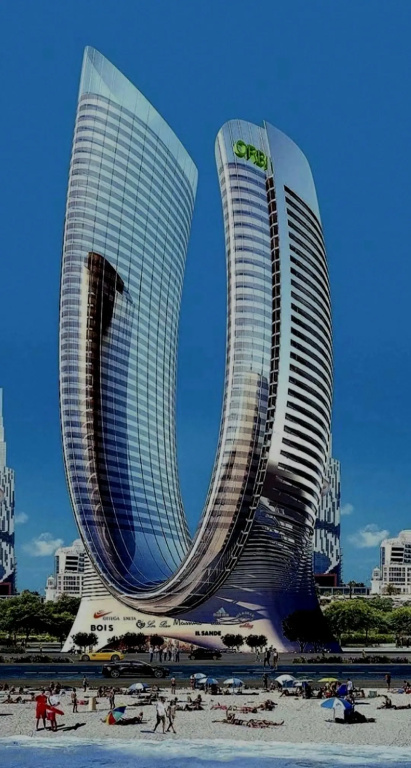 Апартаменты в отеле Orbi panorama block D 2605