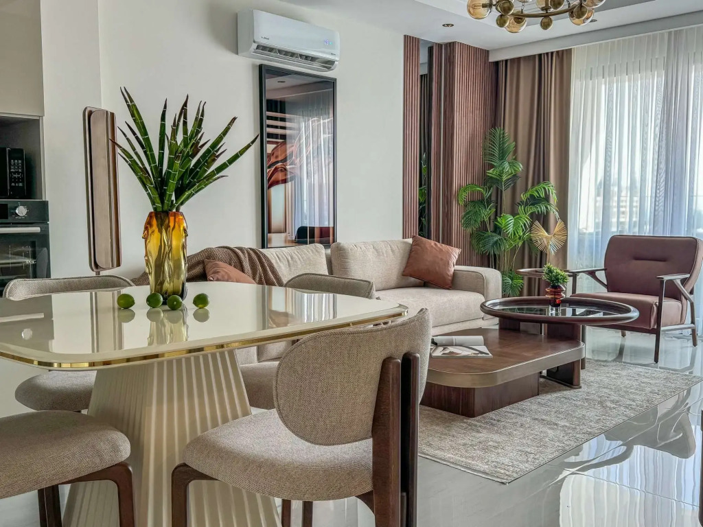 Апартаменты 1+1 в Комплексе Azura World с Видом на Море для Семейного Отдыха