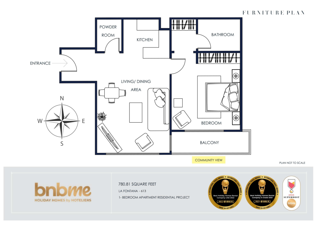Апартаменты bnbmehomes | Elegant Apt In Al Barsha South-613