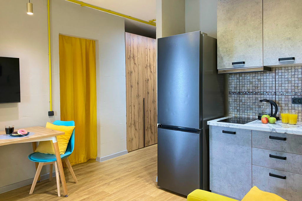 Квартира в Стиле Loft с Панорамным Видом на Море и Мост Остров Русский