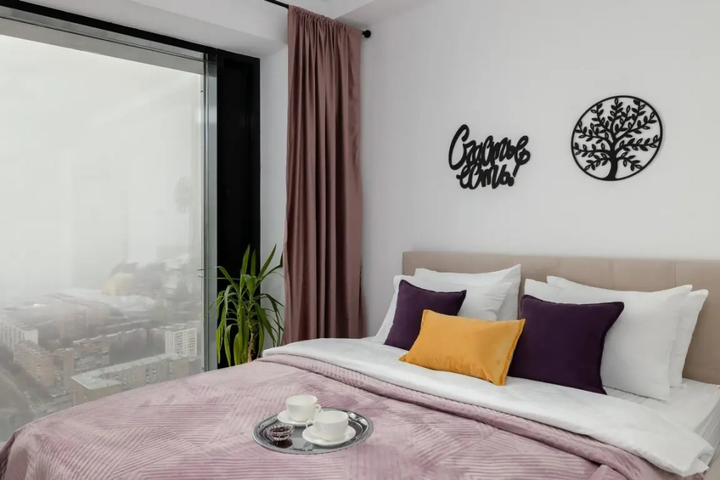 Апартаменты SMART LOFTS | Terrace | Вид с 45 этажа | 2 спальни | В 1 мин. от метро