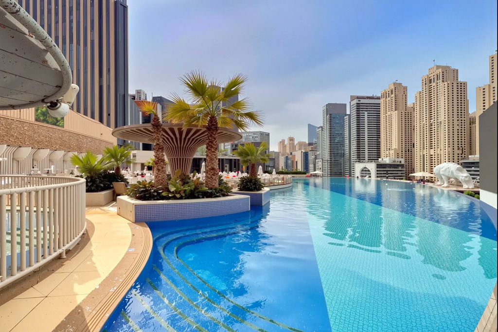 Апартаменты Marriott 1BR with Dubai Marina View