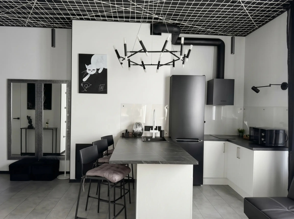 Квартира Top Rooms: Евротрешка на Острове Мечты у метро Технопарк