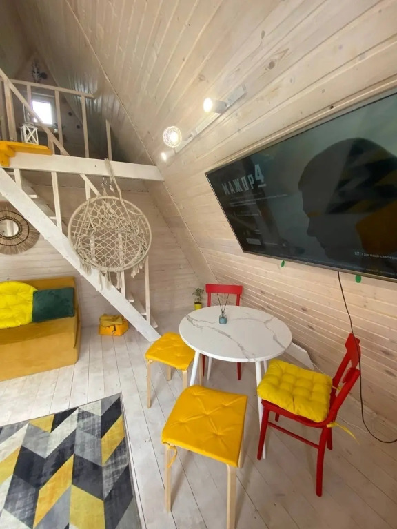 Частный Дом Red House в Стиле Афрейм с Баней и Чаном