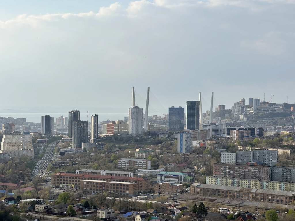 Квартира трёхкомнатная с впечатляющим видом на город 2-я Поселковая 3В во Владивостоке