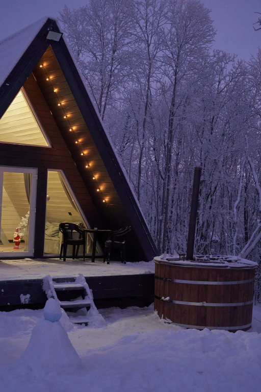Частный дом A-Frame в лесу в 6 км от Мурманска