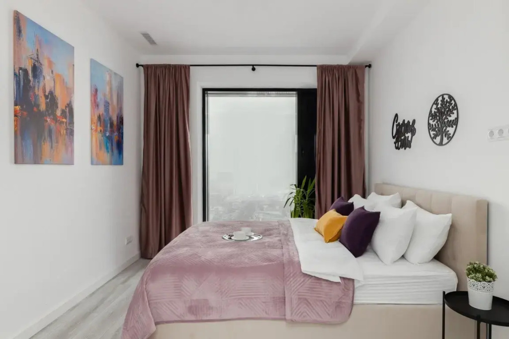 Апартаменты SMART LOFTS | Terrace | Вид с 45 этажа | 2 спальни | В 1 мин. от метро