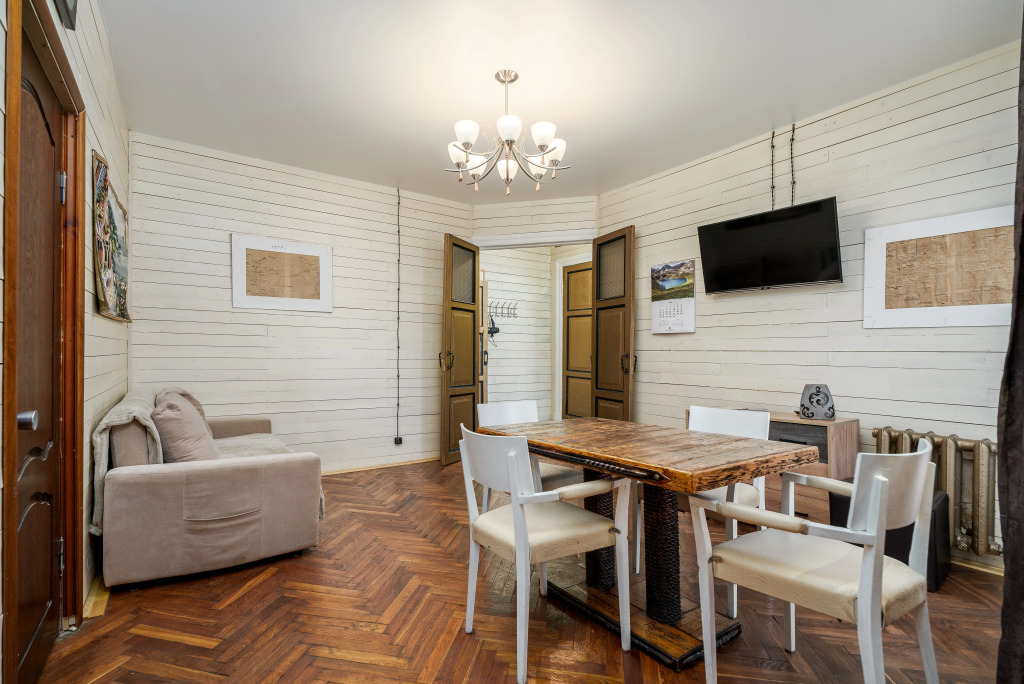 Апартаменты SREDNYAYA PODYACHESKAYA 6 APARTMENTS Просторные трехкомнатные апартаменты Park Lane Inn для 3-х взрослых
