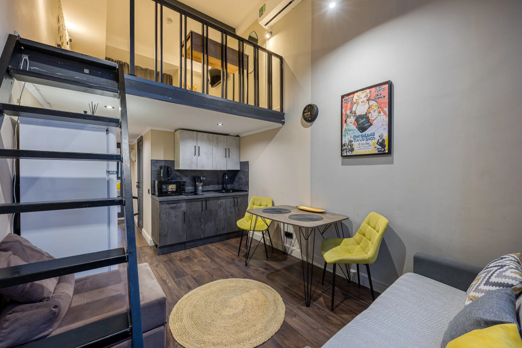 Апартаменты студия, 37 м², 3 кровати