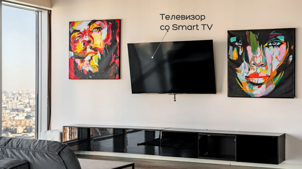 Апартаменты Москва Сити Corner угловой вид 50 этаж 2 комнаты