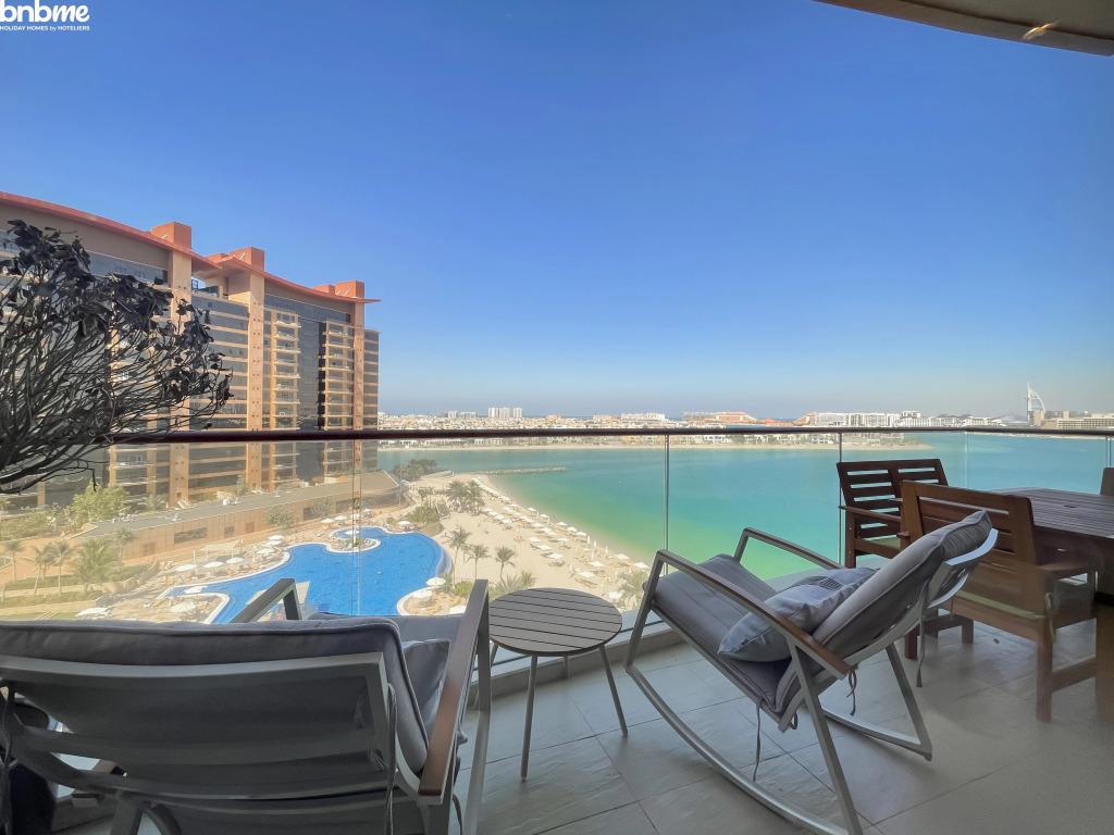 Апартаменты bnbmehomes | Look over the Palm and Arabian Sea-504