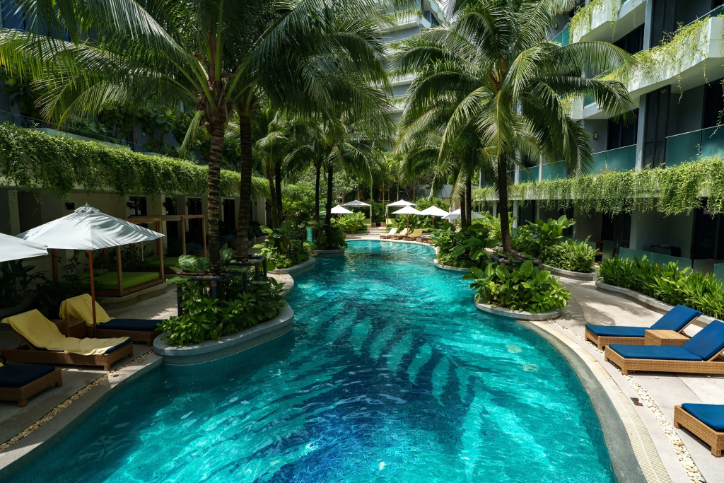 Апартаменты Amazing La Green 10 min walk to Layan Beach