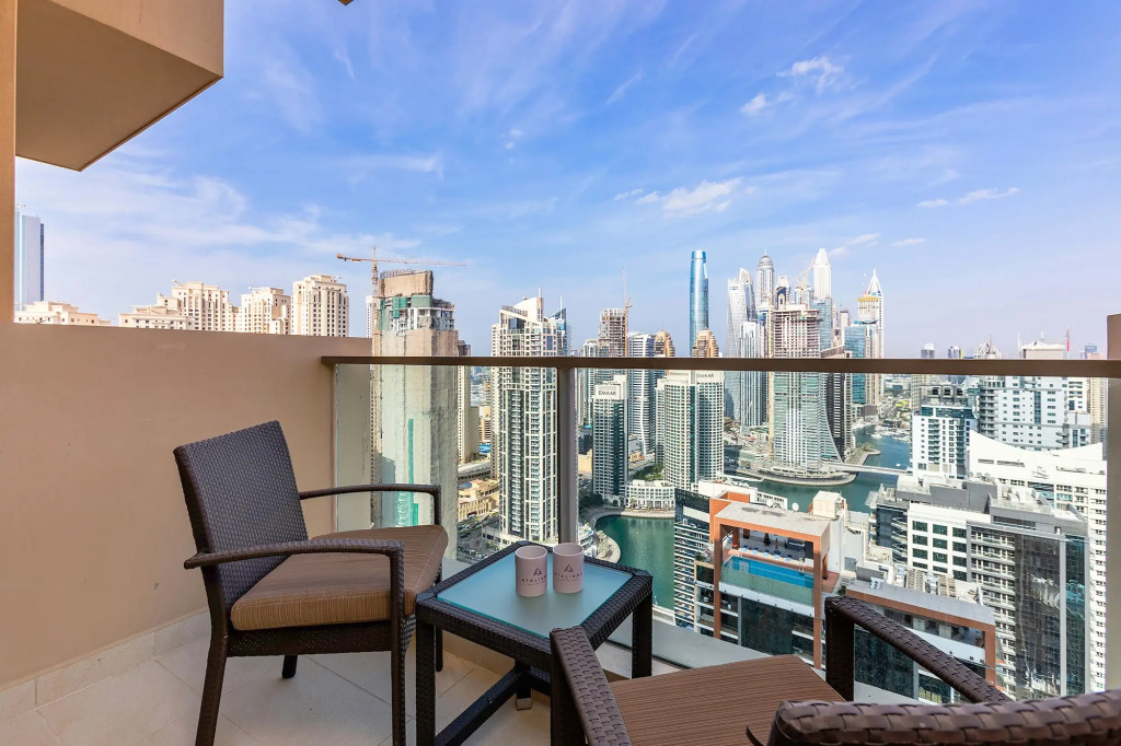 Апартаменты Marriott 1BR with Dubai Marina View