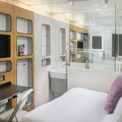 Отель YOTELAIR Amsterdam Schiphol - Transit Hotel Нидерланды, Схипхол - отзывы, цены и фото номеров - забронировать отель YOTELAIR Amsterdam Schiphol - Transit Hotel онлайн комната для гостей фото 5