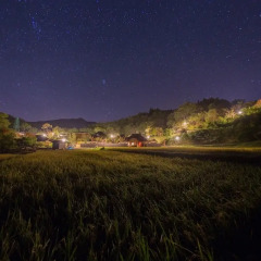 Отель Ryokan Miyama Sansou Минамиогуни приотельная территория
