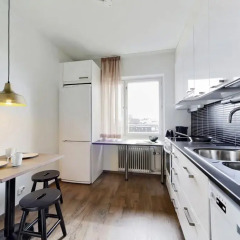 Апартаменты Forenom Serviced Apartments Helsinki Lapinlahdenkatu в номере