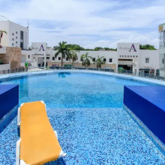 Отель Plaza Par.1203 Penthouse Плая-дель-Кармен бассейн