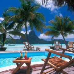 Eden Beach Hotel Bora Bora бассейн