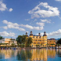 Отель Falkensteiner Schlosshotel Velden пляж фото 2