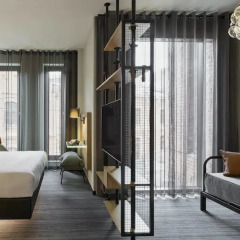 Отель Moxy Warsaw Praga Польша, Варшава - отзывы, цены и фото номеров - забронировать отель Moxy Warsaw Praga онлайн комната для гостей фото 5