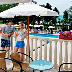 Отель Sol Nessebar Mare Hotel - Все включено Болгария, Несебр - 8 отзывов об отеле, цены и фото номеров - забронировать отель Sol Nessebar Mare Hotel - Все включено онлайн бассейн фото 2