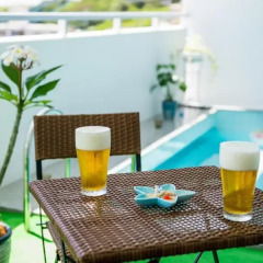 Отель Ocean View Condominium Томигусуку балкон