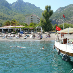 Verano Beach Hotel Кумлюбюк приотельная территория
