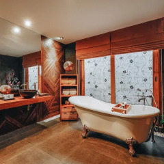Отель Tango Luxe Beach Villa Samui Таиланд, Самуи - 1 отзыв об отеле, цены и фото номеров - забронировать отель Tango Luxe Beach Villa Samui онлайн ванная фото 2