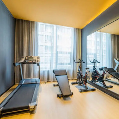 Отель Here Inn Hotel (Beijing Yizhuang) Китай, Пекин - отзывы, цены и фото номеров - забронировать отель Here Inn Hotel (Beijing Yizhuang) онлайн фитнесс-зал фото 4