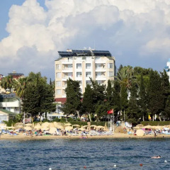 Aska Baran Hotel Турция, Аланья - отзывы, цены и фото номеров - забронировать отель Aska Baran Hotel онлайн пляж фото 2