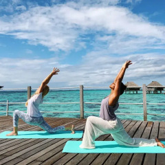 Отель Hilton Moorea Lagoon Resort and Spa Французская Полинезия, Муреа - отзывы, цены и фото номеров - забронировать отель Hilton Moorea Lagoon Resort and Spa онлайн фитнесс-зал фото 2