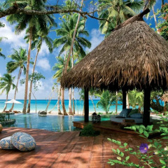 Отель Laucala Island пляж фото 2