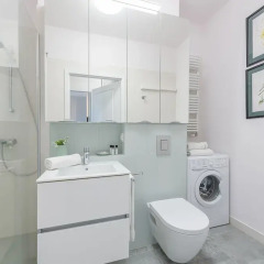 Отель M&R Apartament Mokka Konstruktorska Польша, Варшава - отзывы, цены и фото номеров - забронировать отель M&R Apartament Mokka Konstruktorska онлайн ванная