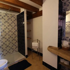 Отель B&B I 4 Sentieri Италия, Кастель-Сан-Пьетро-Романо - отзывы, цены и фото номеров - забронировать отель B&B I 4 Sentieri онлайн ванная