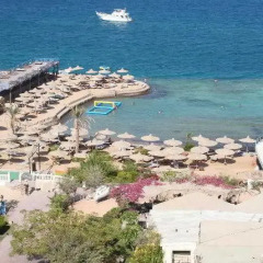 Отель Sphinx Aqua Park Beach Resort пляж