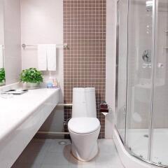 Отель Super 8 Hotel Xian Da Yan Ta Китай, Сиань - отзывы, цены и фото номеров - забронировать отель Super 8 Hotel Xian Da Yan Ta онлайн ванная