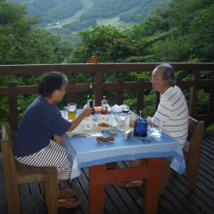 Отель Pension Tabibito Хакуба балкон