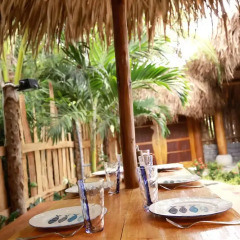 Отель An Bang Sunrise Beach Bungalow питание фото 2